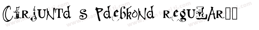 cirJUNTD S PDebKond Regular字体转换